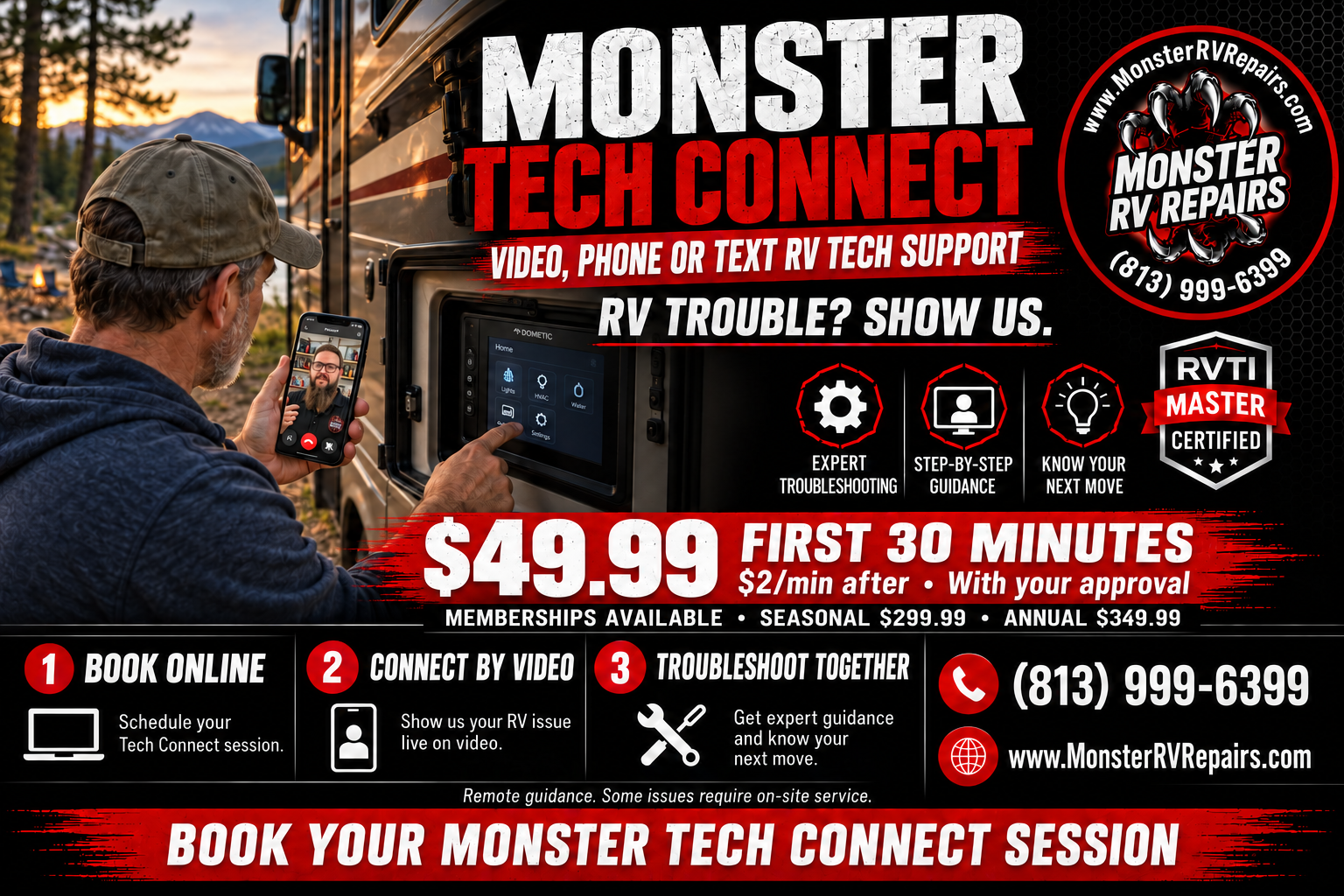 Monster Tech Connect — Live Video RV Tech Support