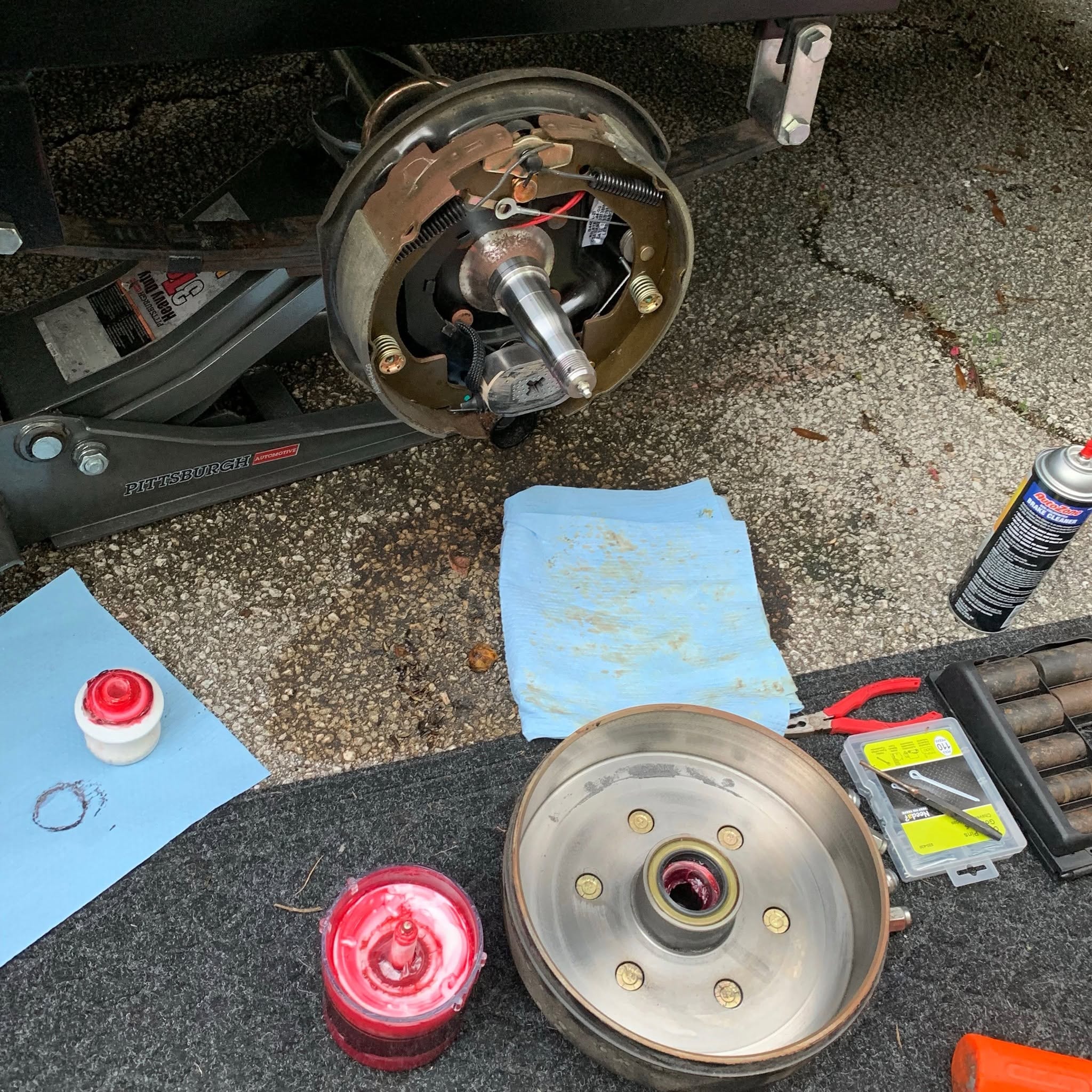 RVTI certified technician performing RV maintenance service in Central Florida